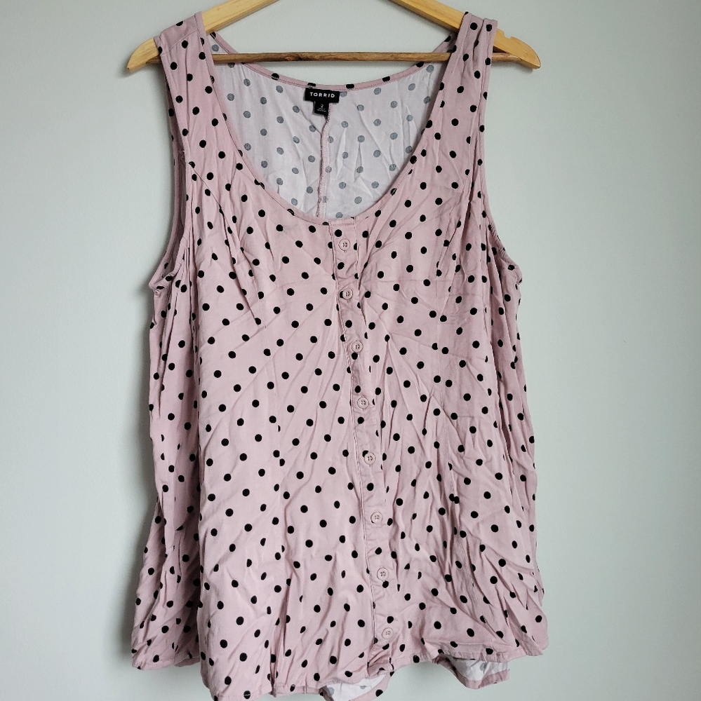 Torrid button front Tank Top - Picture 2 of 5